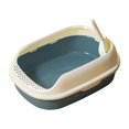 thumbnail image 3 of DOLITY Cat High Sided Open Top Kitten Potty Toilet Cat Litter Container Pet Navy, 3 of 9