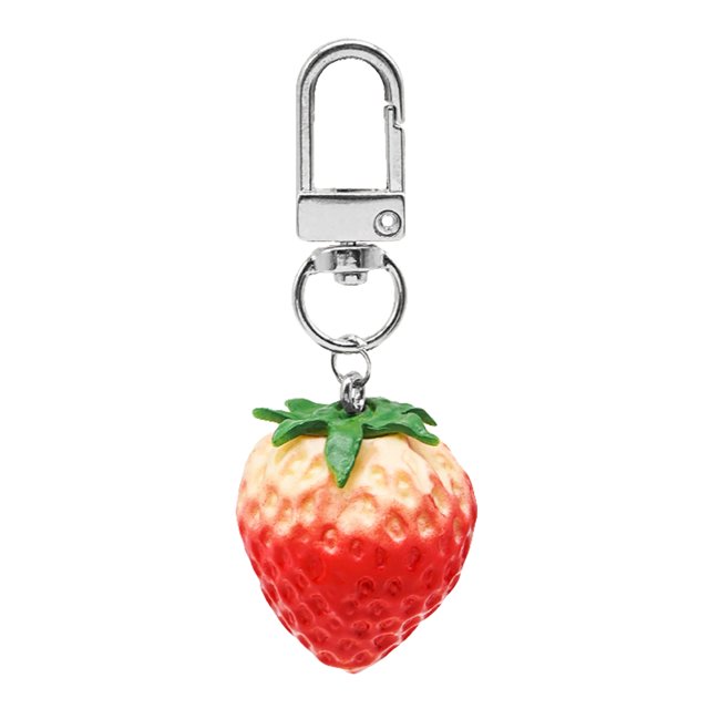 Coofit Key Chain Cute Strawberry Orange Decor Key Ring Pendant Purse Charm Bag Charm