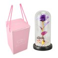 thumbnail image 2 of Preserved Flower, Romantic Elegant Transparent Box Eternal Rose  for Holiday Purple, 2 of 7