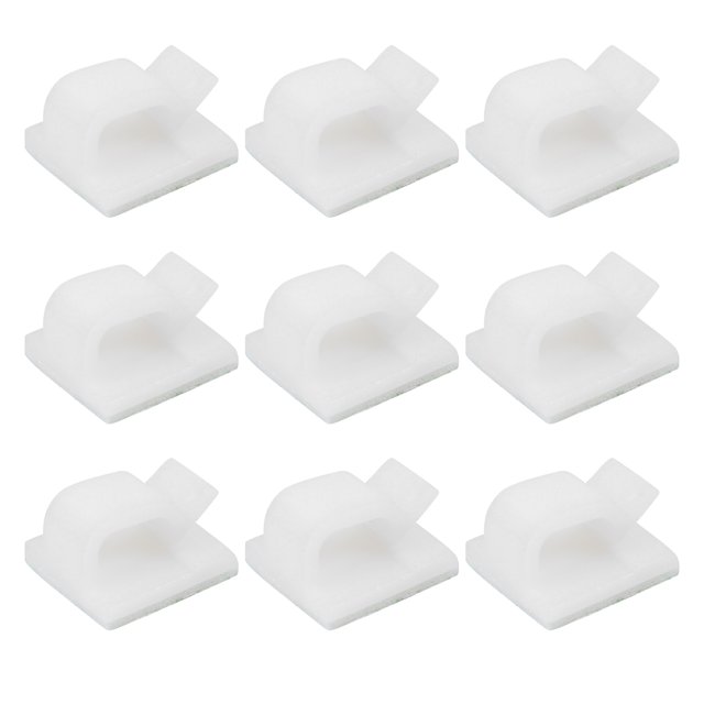 50pcs Outdoor Cable Clips with Adhesive Tapes Self Adhesive Hooks Wire Holder