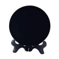 thumbnail image 2 of HILABEE Obsidian Circle Disc Obsidian Mirror,Black Round Mirror,,Home Decoration,Office S, 2 of 9