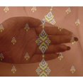 thumbnail image 4 of oneOone Viscose Chiffon Fabric Stripe & Swirl Ikat Printed Craft Fabric BTY 42 Inch Wide, 4 of 4