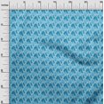 thumbnail image 3 of oneOone Tissu en Viscose Chiffon Turquoise Bleu Abstrait pour Robe Tissu Imprimé au Mètre 42 Pouces de Large, 3 of 5