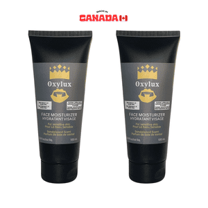 Oxylux Face Hydratant pour hommes, Crème visage avec vitamine C, E, et Aloe Vera, Visage tout-en-un en bois de santal et hydratant pour le corps pour hommes 100ml (2 Boîtes)