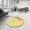 thumbnail image 4 of Ahgly Company Tapis d'Intérieur Lavables en Machine, Carrés de Transition Jaune Soleil, Carrés de 5', 4 of 7