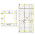 thumbnail image 2 of Lightweight Measure Rulers, Practical Quilt Templates, Easy to Store Professionals Travel for Home Crochet Beginners Knitting Lovers Experienced Knitters, 2 of 8