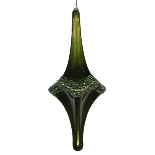 Vickerman MT194164D 12 Po. Ornement Candy Glitter Drop Vert Mousse