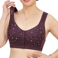thumbnail image 4 of Birdeem Womans Embroidered Glossy Comfortable Breathable Bra Underwear No Rims, 4 of 9