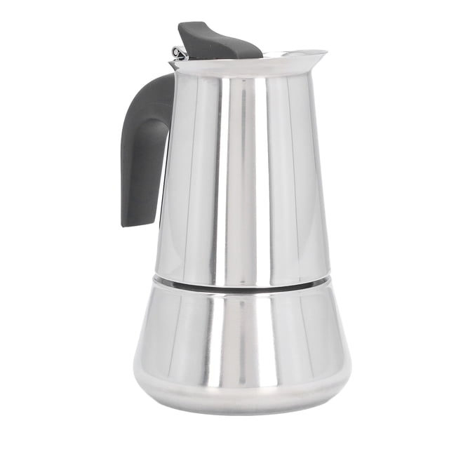 Cafetière Moka en Acier Inoxydable Grande Capacité pour Cuisinière, pour la Maison