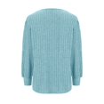 thumbnail image 5 of Meichang Puff Long Sleeve Shirts for Women Plus Size Square Neck Ribbed Knit Tops Solid Loose Fit Side Slit Hem Blouses Spring Trendy Women Tunic Tops, 5 of 5