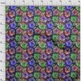 thumbnail image 4 of oneOone Viscose Chiffon Medium Blue Fabric Colourful Animal Face Craft Projects Decor Fabric Printed By The Yard 42 Inch Wide, 4 of 4