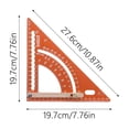 thumbnail image 3 of Focket Rafter Square Aluminum Alloy Antioxidant Triangle Ruler With Angle Positioning Rod Adjustable Framing Square Triangular Rafter Ruler Drawing Layout For Woodworking Angle Clamps 30 Table Saw, 3 of 4