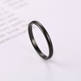 thumbnail image 1 of Women 2mm Thin Rings Stainless Steel Minimalist Ring Set Elegant Party Tail Ring, 1 of 5