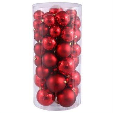 Vickerman N112203A 1.5 Po. -2 Po. Boules Rouges Brillantes-Mat 50-Boîte