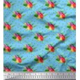 thumbnail image 1 of Soimoi Poly Georgette Fabric Leaves Tropical Print Fabric by Yard 42 Inch Wide, 1 of 1