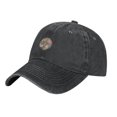 thumbnail image 3 of ZICANCN Casquette de Baseball Ajustable à Motif Arc-en-Ciel Abstrait pour Femmes, Chapeaux pour Hommes Adulte en Denim de Coton Lavé Casquettes de Baseball Mode Noir, 3 of 6