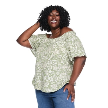 Lane Bryant Women's Plus Convertible Off-the-Shoulder Top