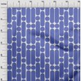 thumbnail image 3 of oneOone Georgette Viscose Medium Blue Fabric Geometric Sewing Craft Projects Fabric Prints By Yard 42 Inch Wide, 3 of 4