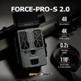 thumbnail image 2 of SPYPOINT Force-PRO-S 2.0 Solar Trail Camera, Non-Cellular, Integrated Solar Panel, 0.2S Trigger Speed,110 ft Detection Range, 4K/2K/1080p Video Modes, 48MP Photos, Internal Battery Supply, 2 of 6