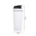 thumbnail image 3 of Bouteille Shaker en Acier Inoxydable avec Bille Fouet en Fil pour Mélange de Protéines / Bouteille Isolée pour Smoothies et Suppléments / Couvercle Rabattable Anti-Déversement avec Serrure / pour la Maison, le Gym et le Bureau, 3 of 7