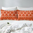 thumbnail image 4 of Erosebridal Boho Aztec Sheet Set Full, Western American Tribal Bedding Sets Full Size, Red 4 Pieces, 4 of 7