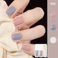 thumbnail image 2 of Riforla Three Color Nail Polish No Baking Quick Drying Set Durable Tearable Water Based Manicure 1ml Nail Polish, 2 of 3