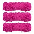 thumbnail image 1 of Unique Bargains Fil Chenille en Velours Polyester Rose Rouge, 3 Écheveaux, 1 of 7