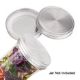 thumbnail image 3 of Unique Bargains 6 Pcs Couvercles en Acier Inoxydable à Grand Ouverture pour Pots Mason Bocaux de Mise en Conserve Conservation des Aliments par le Haut, 3 of 7