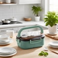 thumbnail image 1 of REK Lunch Bento Isolé à Double Couche avec Compartiments Vaisselle Durable pour Micro-Ondes, 1 of 4