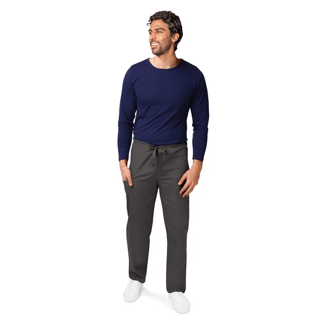 Adar Universal Mens Scrubs - Drawstring Tapered Leg Scrub Pants