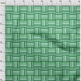 thumbnail image 4 of oneOone Georgette Viscose Green Fabric Geometric Craft Projects Decor Fabric Printed By The Yard 42 Inch Wide, 4 of 5