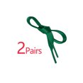 thumbnail image 3 of INSPIRE CHIC Unisex Solid Color Flat 0.4'' Wide Ribbon Shoelaces 2 Pairs 80cm/31.5" Dark Green, 3 of 6