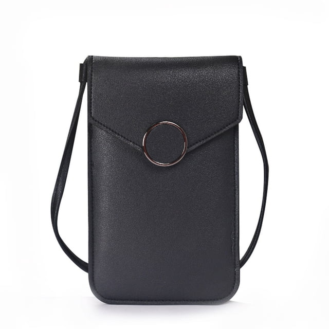 LSLJS Small Crossbody Bags Cell Phone Purse for Women, Touchscreen Phone Bags, Mini Leather Purse Shoulder Handbag Wallet with Credit Card Slots