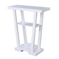 thumbnail image 1 of Pemberly Row Table Console Contemporaine en V, Fini Bois Blanc, 1 of 7