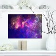 thumbnail image 1 of Ciel Fractal Étoilé Violet Clair - Impression d'Art Abstrait sur Toile, 1 of 3