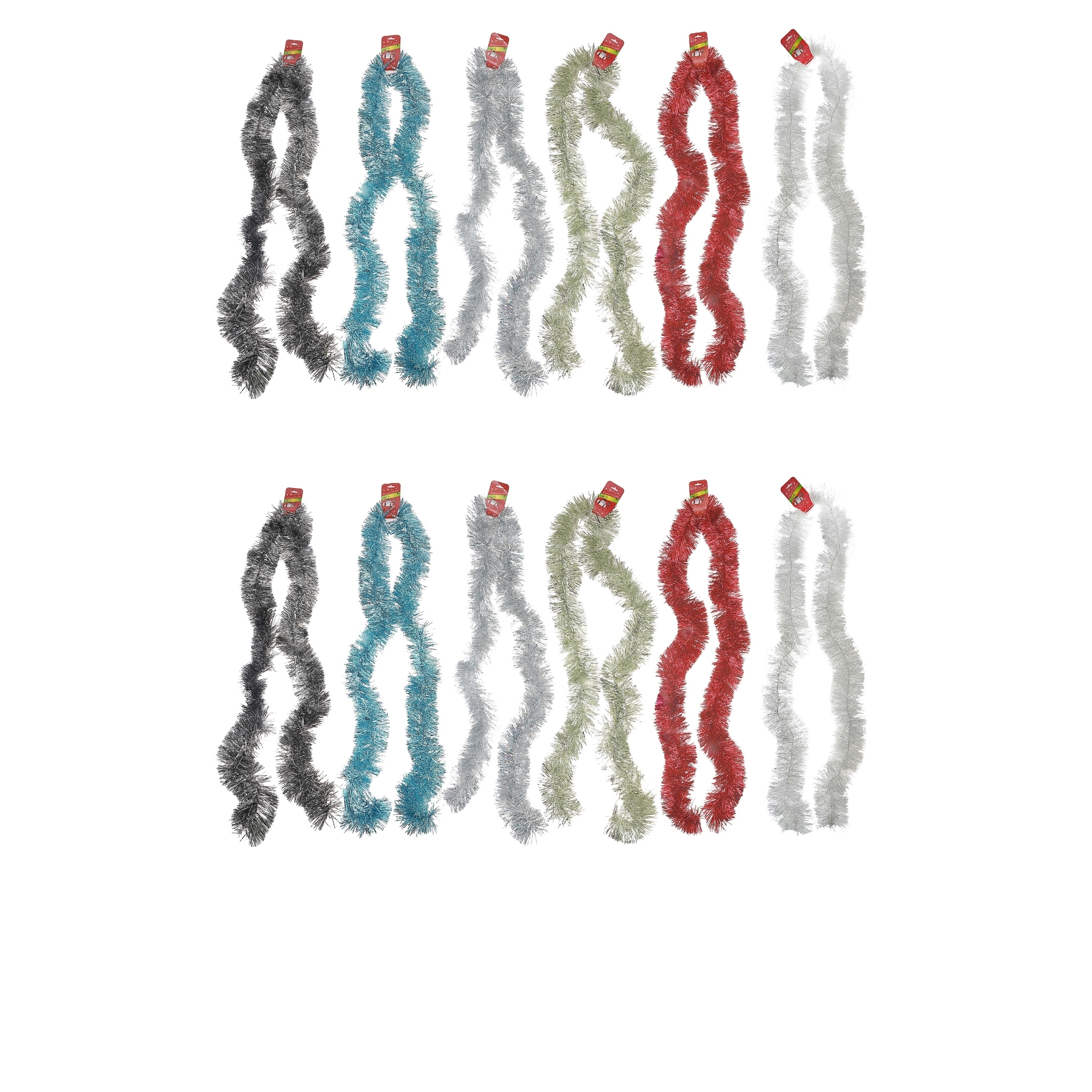 Guirlande De Guirlandes Scintillantes 2 M (5 Plis) (Assortiment) - Lot De 12