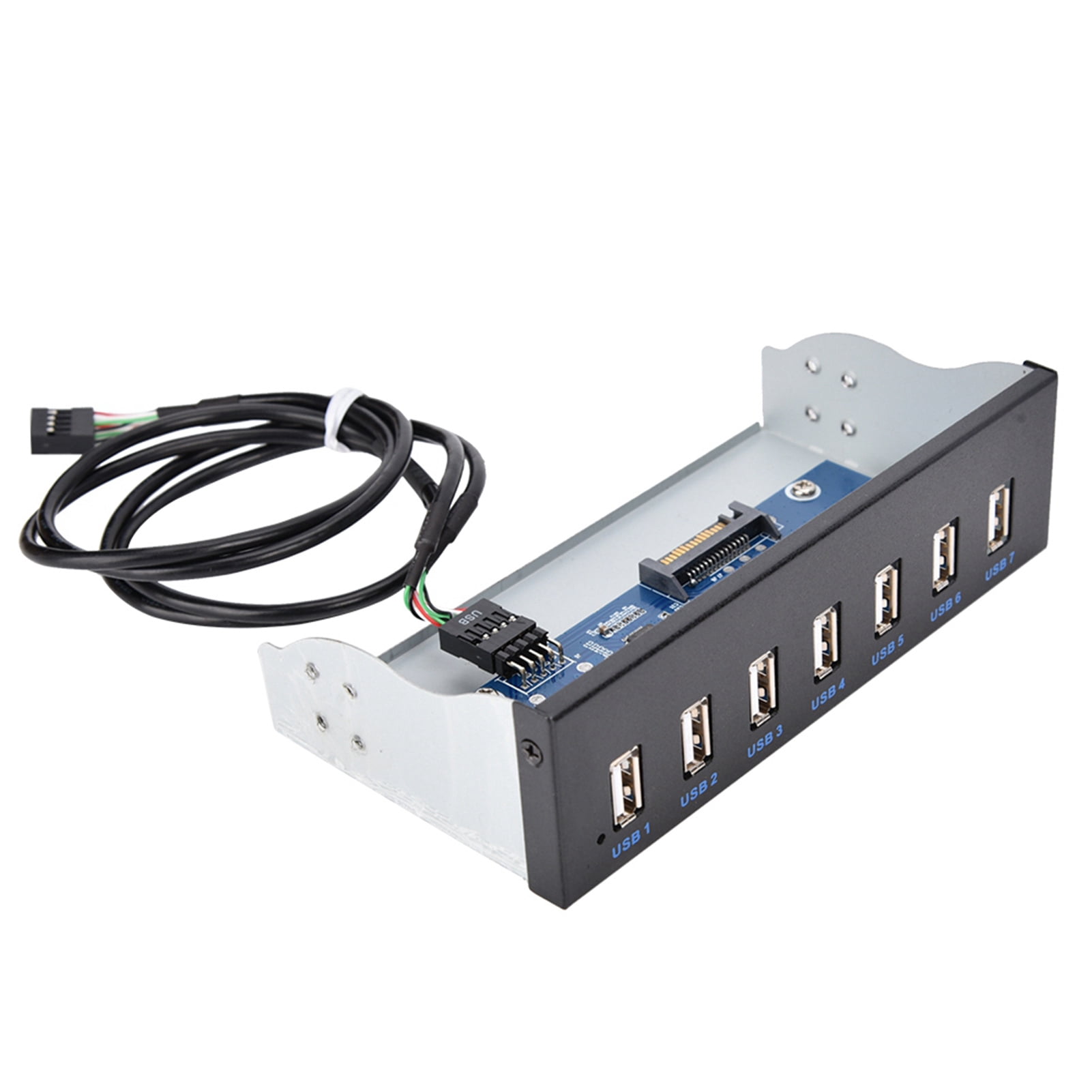 Hub USB Hub Box Panel 7 Port USB2.0 Lossless Data Transmission USB Hub Drive Panel