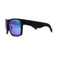 thumbnail image 4 of Mens OG Flat Top Rectangle Gangster Mob Shade Sunglasses Green Mirror, 4 of 4
