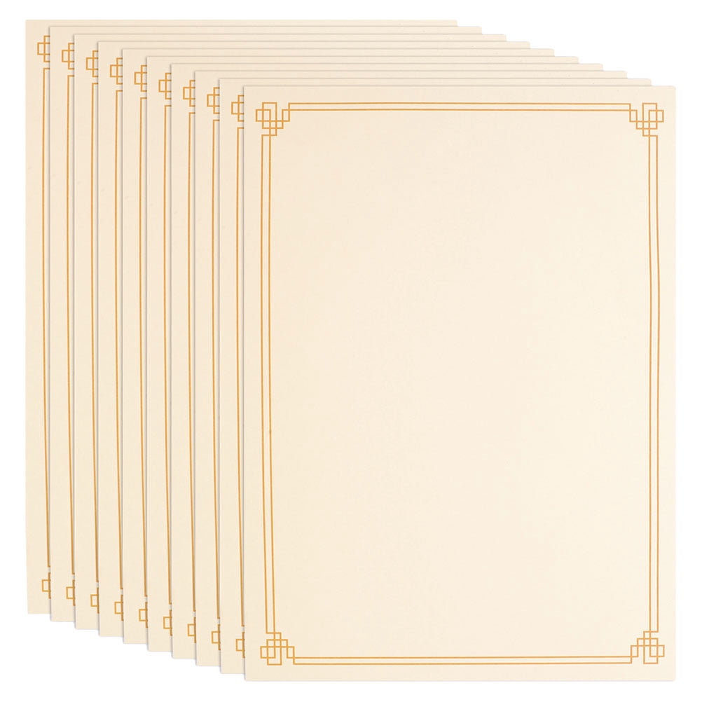 15 Sheets Blank Certificate Paper for Printing School Awards Certificate Paper A4 Diploma Paper Writable Printable Paper for Recognition Documents (A4)