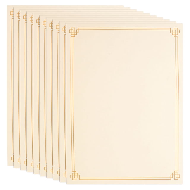 15 Sheets Blank Certificate Paper for Printing School Awards Certificate Paper A4 Diploma Paper Writable Printable Paper for Recognition Documents (A4)