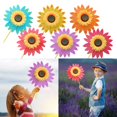 thumbnail image 4 of JINGT Sunflower Lawn Pinwheel Wind Spinner Small Garden Windmill Decor Red, 4 of 5