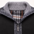 thumbnail image 4 of Qertyioot Hauts pour Hommes Mode Veste Décontractée Extérieur Manches Longues Manteau Chaud, 4 of 6