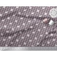 thumbnail image 3 of Soimoi Moss Georgette Fabric Footprint & Cat Kids Decor Fabric Printed Yard 42 Inch Wide, 3 of 3