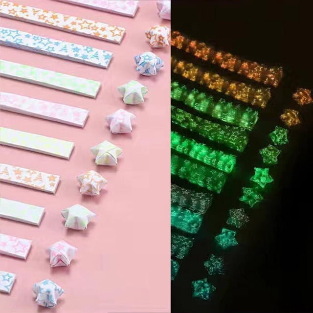 Luminous Star Origami DIY Handmade Lucky Star Origami Star Paper Strips/