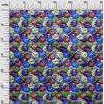 thumbnail image 3 of oneOone Rayonne Royal Bleu Tissu Rétro Bouteille Soda Cap Robe Tissu Tissu Imprimé par la Cour 56 Pouces Large-L2, 3 of 5