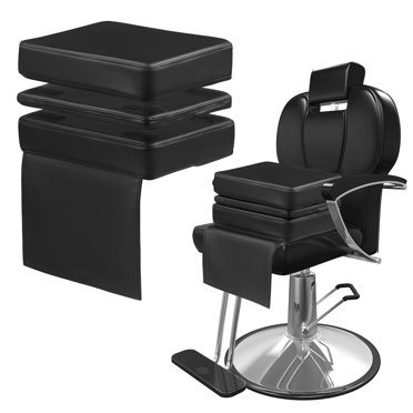 HOMBYS Siège Rehausseur de Salon Ajustable pour Enfants Coussin en Cuir pour Chaise de Barbier, Coussin pour Chaise de Coiffure, Différentes Hauteurs Sont Réglables pour s'Adapter aux Enfants de