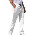 thumbnail image 1 of Diufon Athletic Pants for Men Straight Wide Leg Joggers Sweatpants Drawstring Waist Workout Pants with Pockets, 1 of 5