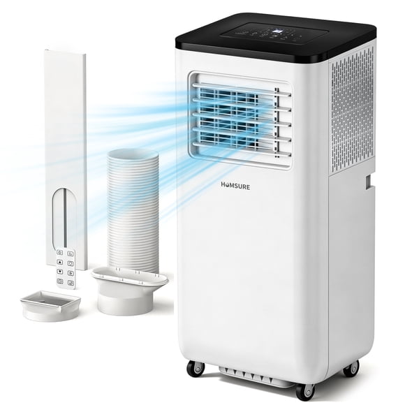HUMSURE 8000BTU Portable Air Conditioners 5-IN-1 Room Air Conditioning, Portable AC Unit with Remote Control, Cooling, Dry, Automatic, Sleep Mode