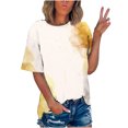 thumbnail image 1 of CEHVOM T-shirt Imprimé Mode Femme Manches Courtes Blouse Col Rond Hauts Décontractés Liquidation, 1 of 5