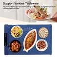 thumbnail image 4 of Warming Mat for Food, Food Warming Mat, Roll Up Food Warmer Electric Warming Tray Foldable Heater Food Pad with 3 Temperature Levels for Parties Gatherings Everyday Use, 4 of 7